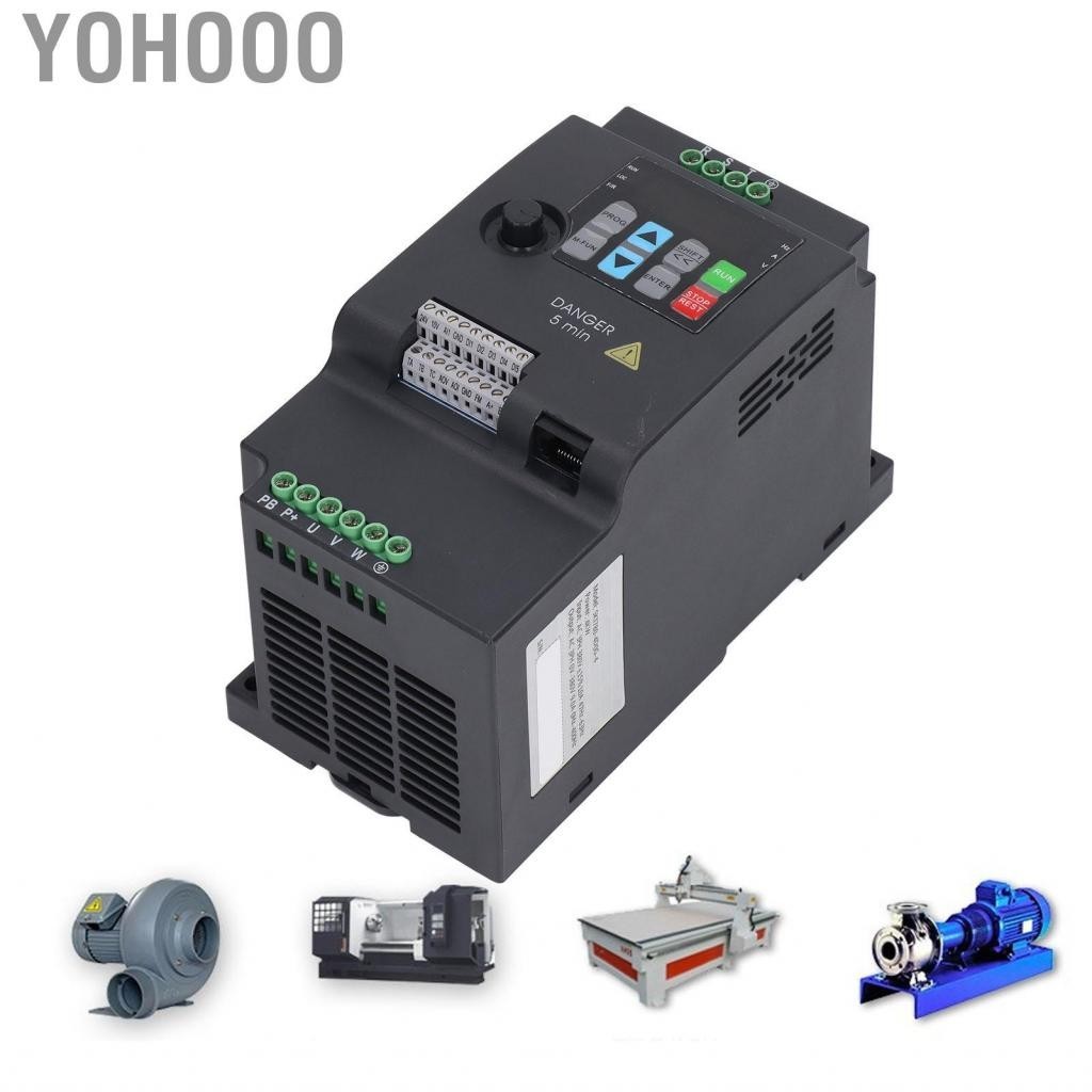 Yohooo 3 Phase AC 380V Inverter Variable Frequency Drive Input Output ...