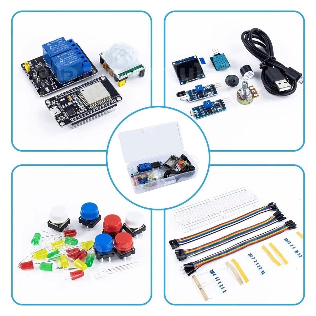 CAE-312 ชุดเริ่มต้นเรียนรู้ ESP32 Basic Starter Kit WiFi IOT ...