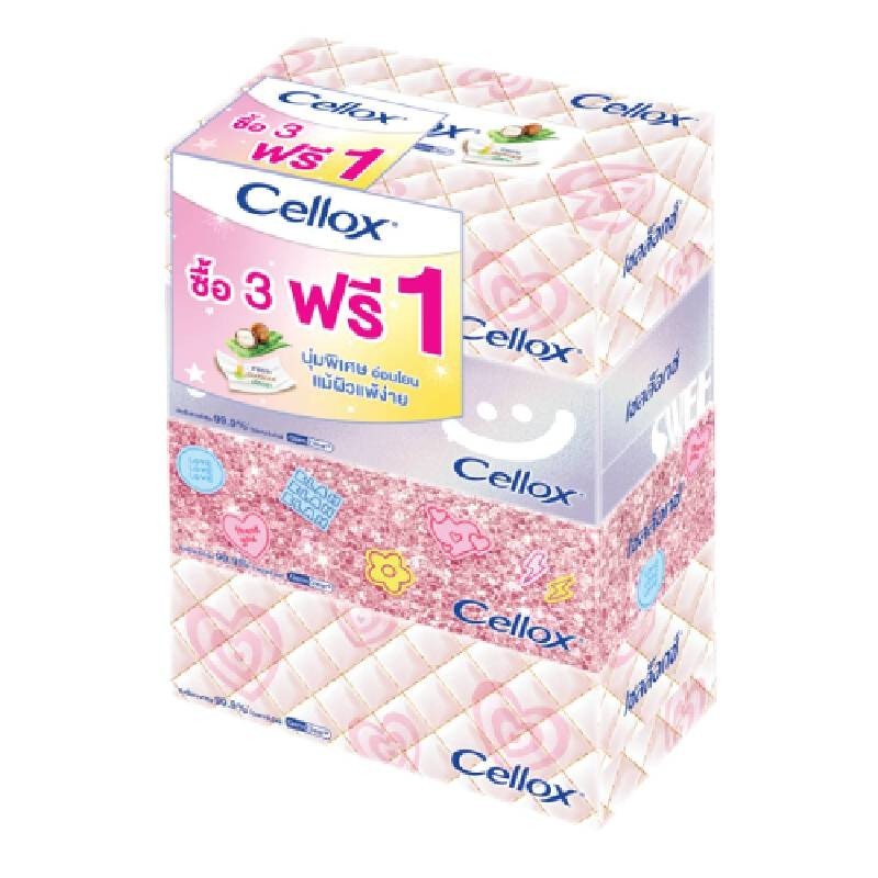 CELLOX กระดาษเช็ดหน้า Sweet Fancy Cellox 135 แผ่น แพ็ค 3 กล่อง | Shopee ...