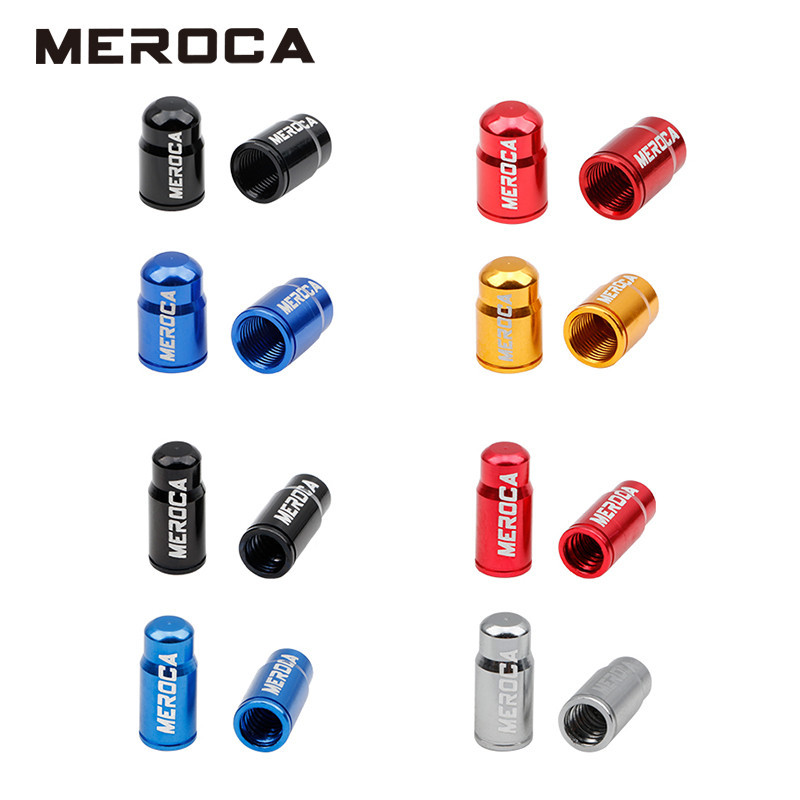 Meroca 2 ชิ ้ นอลูมิเนียมจักรยานวาล ์ วหมวกจักรยานเสือภูเขาจักรยาน ...