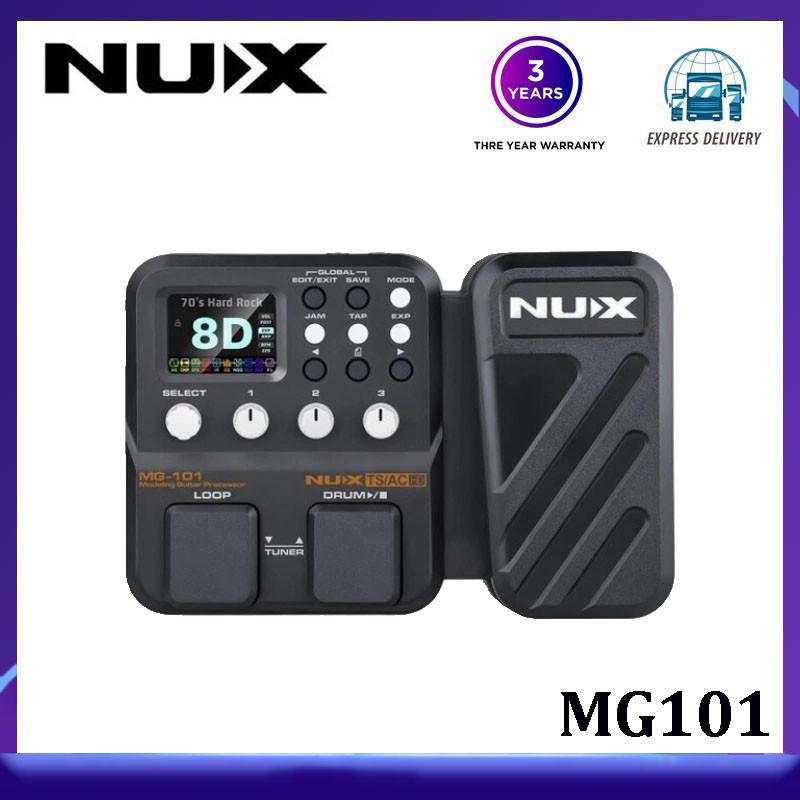 ( ในสต ็ อก ) NUX MG101 Integrated Effects Guitar Digital Synthesizer ...