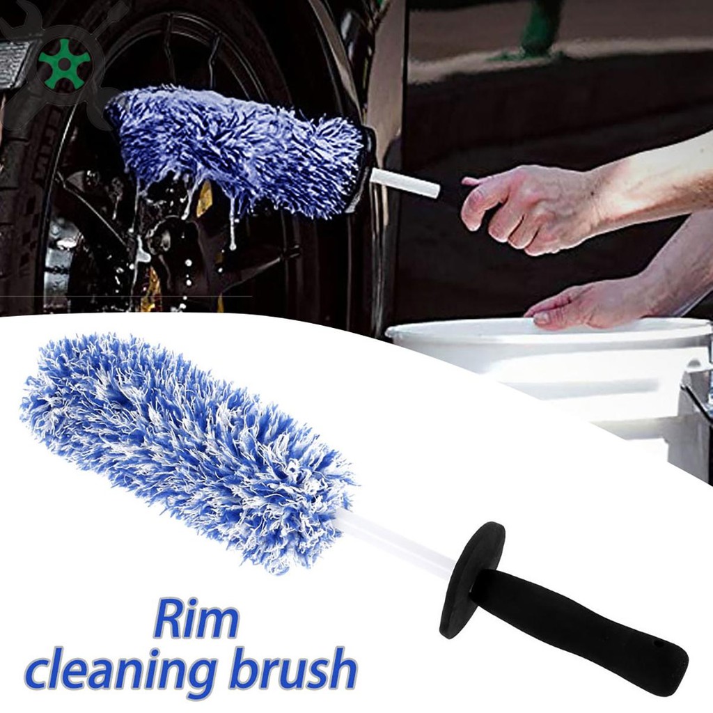 แปรงทําความสะอาดล้อรถรายละเอียด Valeting Non Scratch Motorcycle Rim ...