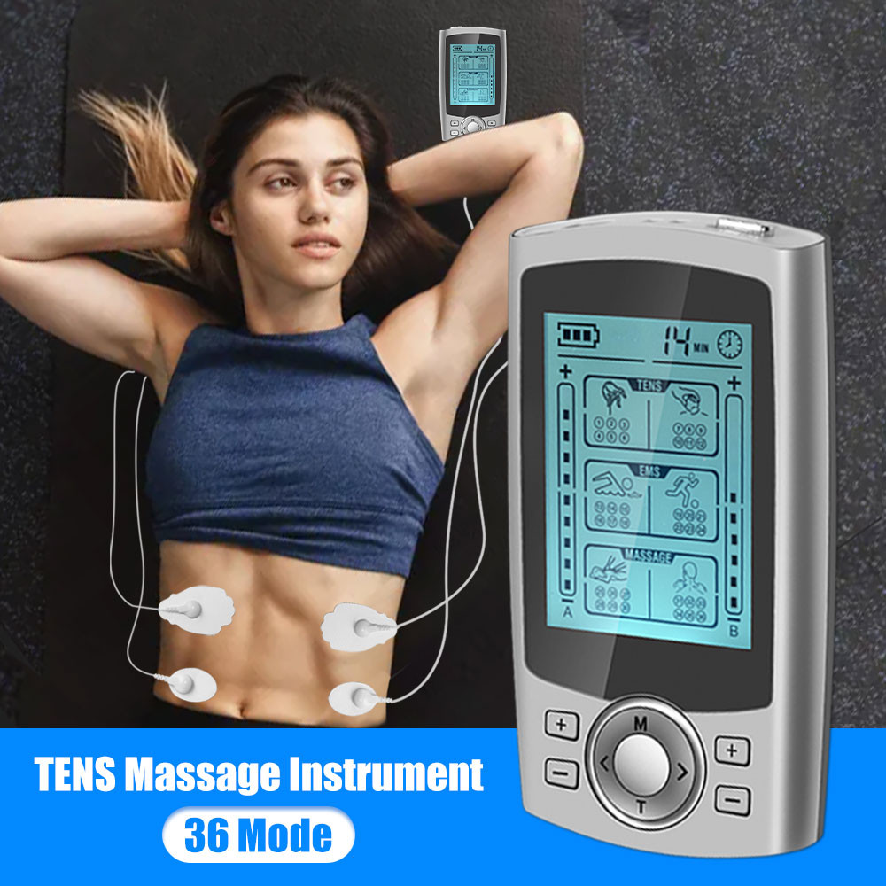 36 โหมด TENS Unit อุปกรณ์ฝึกกระตุ้นกล้ามเนื้อการฝึกอบรมผ่อนคลายร่างกาย ...