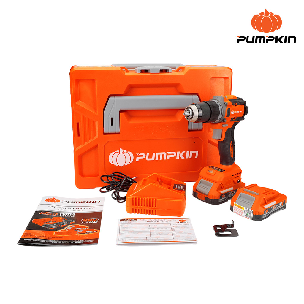 PUMPKIN รุ่น INF-13IMDB6-202K-X20 แรงบิด 60 N.m ไขควงกระแทกไร้สาย INFINITY POWER 20V สว่านกระแทกไร้สาย 6N ไร้แปรงถ่าน 13มม 20V Li-ion /50402-50403
