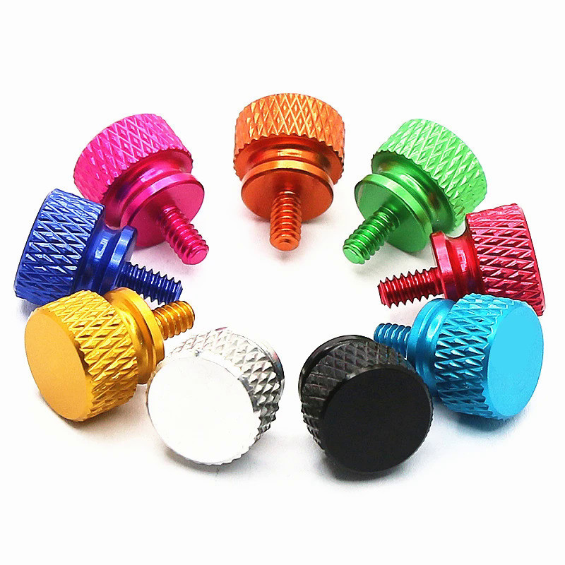 5pcs M3 M4 Aluminum Flat Head Knurled Thumb Screw 6#32 Chassis Refit ...