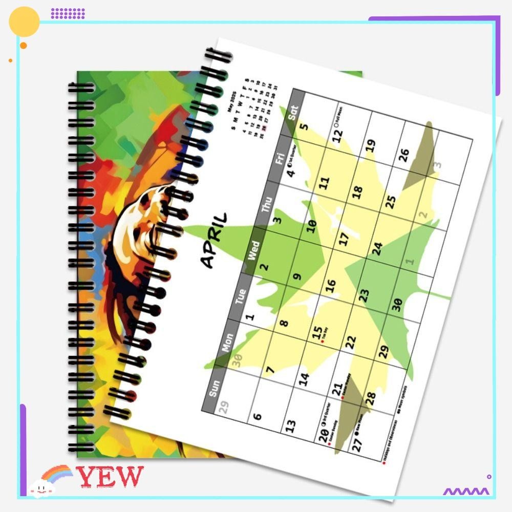 Yew Bob Marley Calendar, Creative Paper 2025, Family Planner Hangable