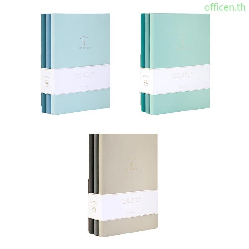 Cen 3PCSPU หนังเขียน Noteboook Beige Daolin กระดาษ A5 คู่มือส่วนบุคคล ...