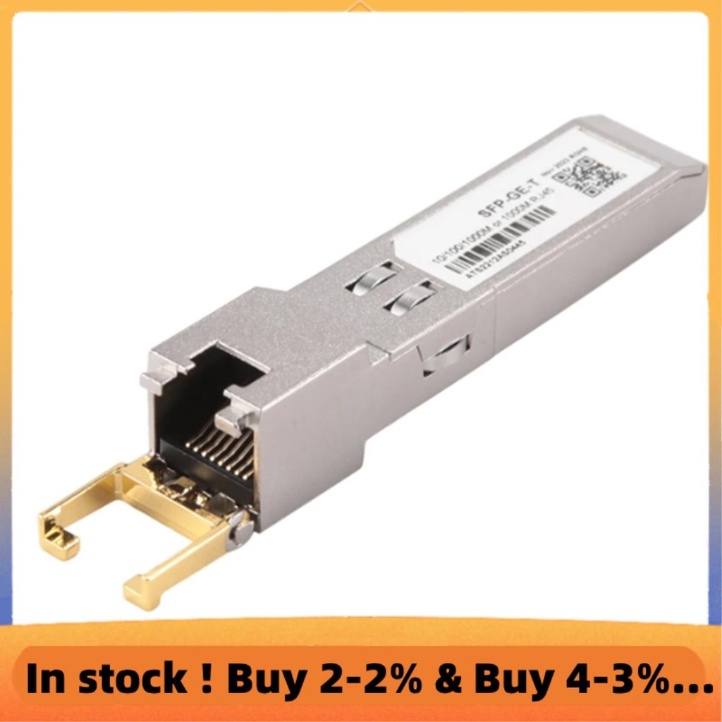 1 ชิ้น SFP โมดูล RJ45 สวิทช์ Gbic 10/100/1000 Connector SFP ทองแดง RJ45 ...