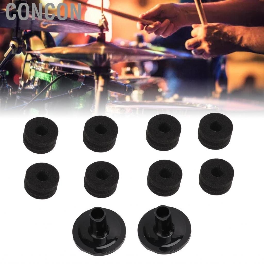 12-Pack Drum Cymbal Sleeves - Plastic Replacement Sleeves For Cymbal Stands, 3 Sizes, Blue