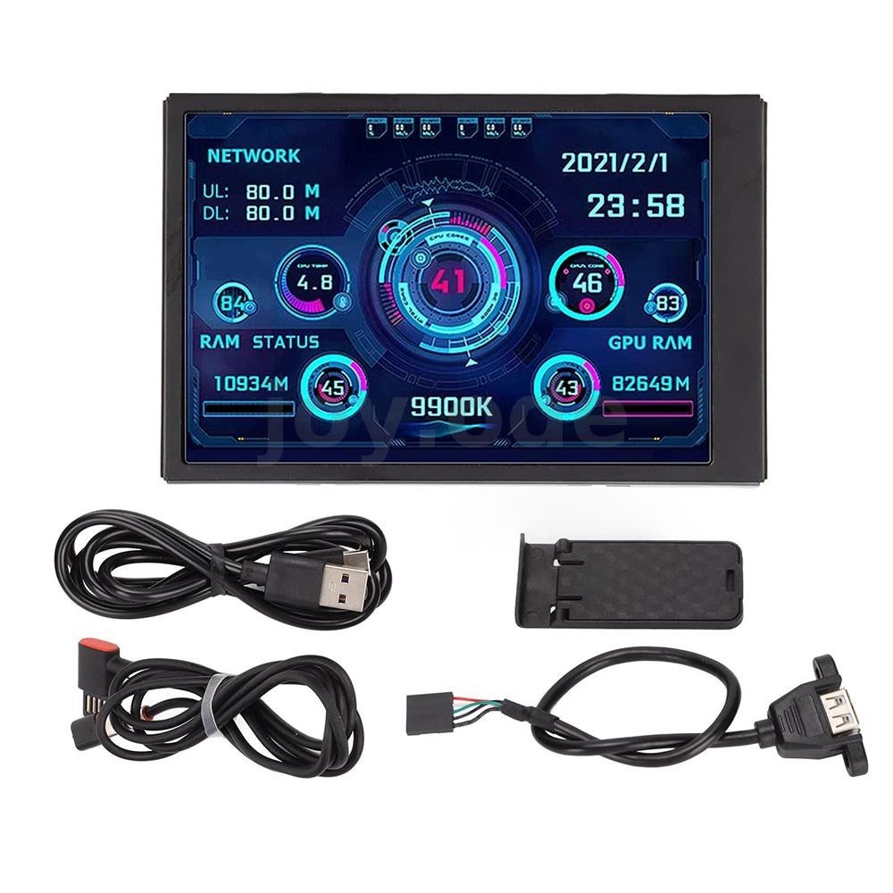 3.5 นิ้ว IPS USB Mini Screen PC แสดงอุณหภูมิ AIDA64 PC CPU RAM Data ...