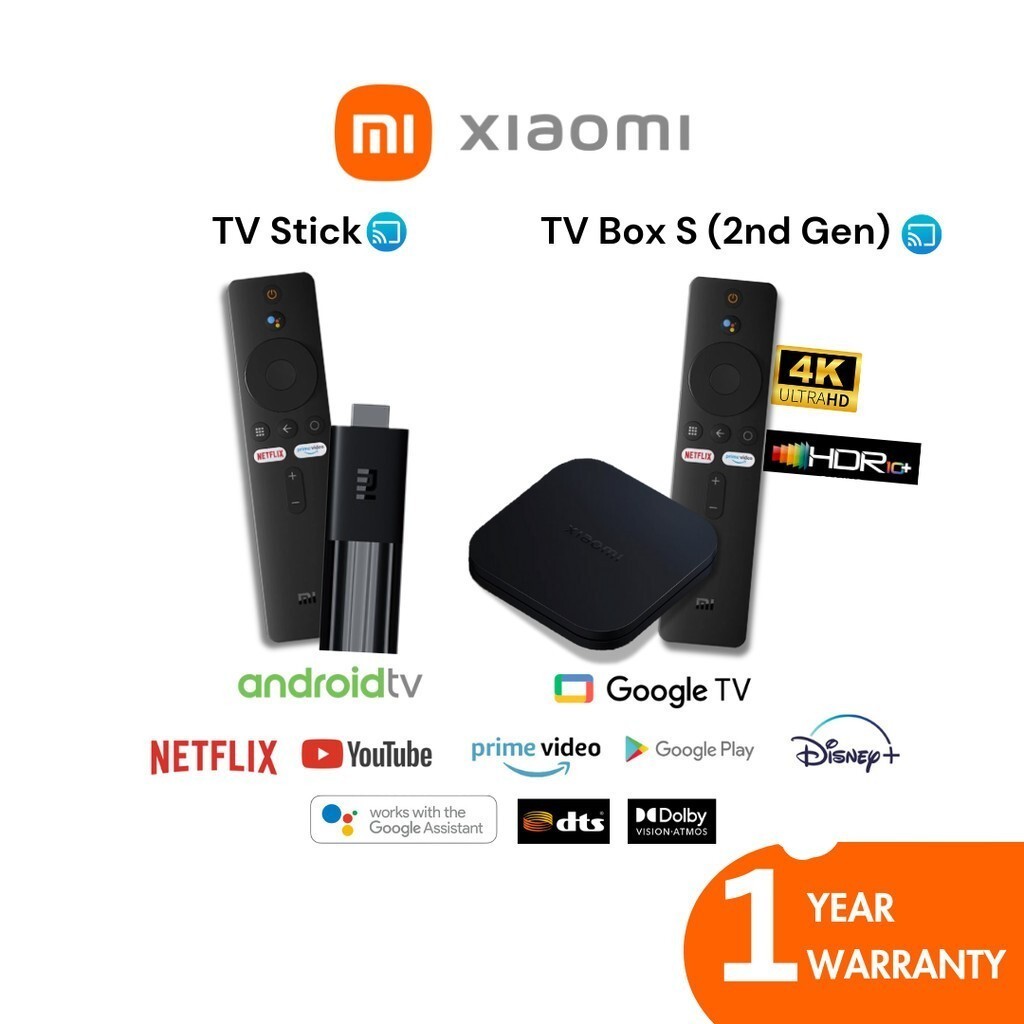 ส่งด่วน Xiaomi TV Stick/TV Stick 4K/Mi Box S 2nd 3nd Gen Android TV แอน ...