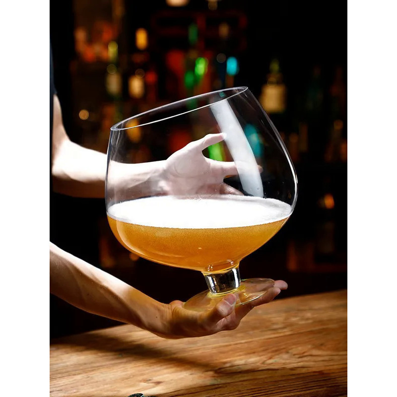 Jumbo Glass Cup 1 Piece Lead Free Super Large Capacity Party Glasses ...