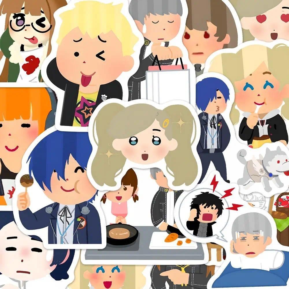 Persona Irasutoya Collabo อะนิเมะสติกเกอร์ Ammiya Ren Akechi Goro สติก ...