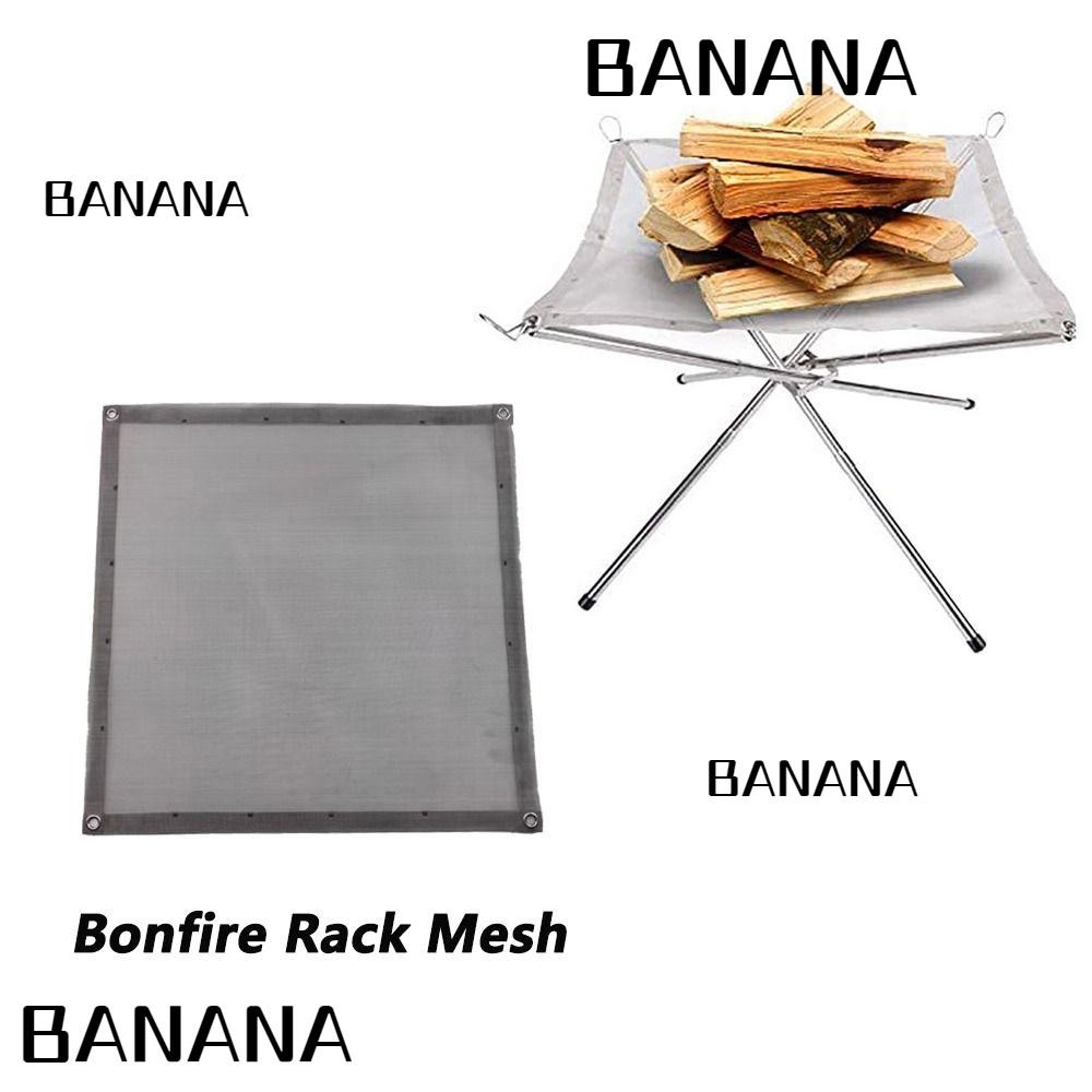 Banana1 Camping BBQ ตาข่าย, 304 เหล็กพับตาข่าย Bonfire Rack ตาข่าย, นํา ...