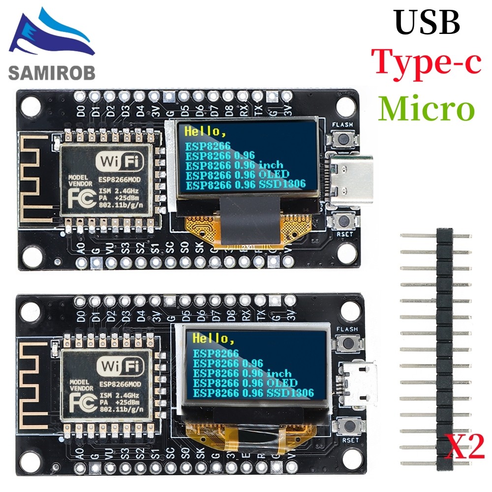Nodemcu ESP8266 บอร์ดทดลอง พร้อมจอแสดงผล OLED 0.96 นิ้ว โมดูลไดรเวอร์ ...