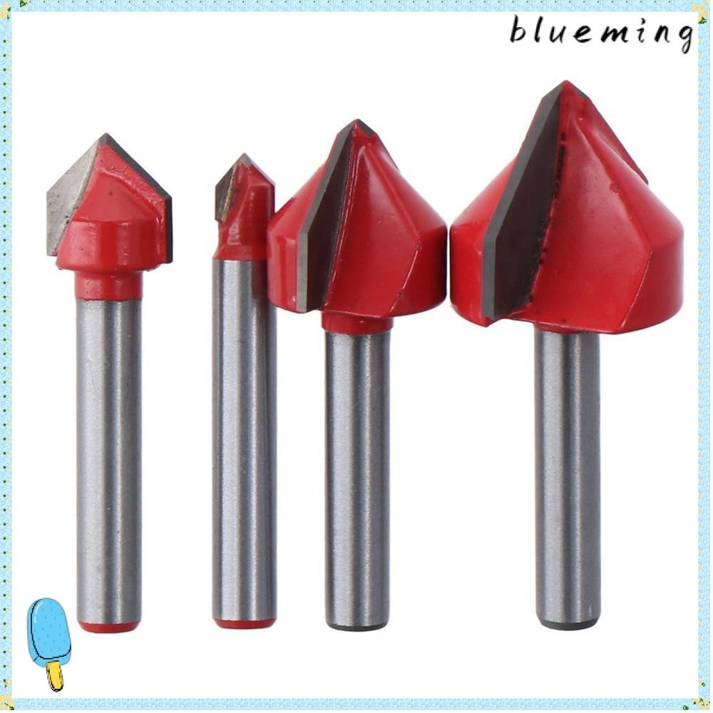 BLUEMING Router Bits, 90 องศา Chamfer Bevel V Groove, เครื่องมือการ ...