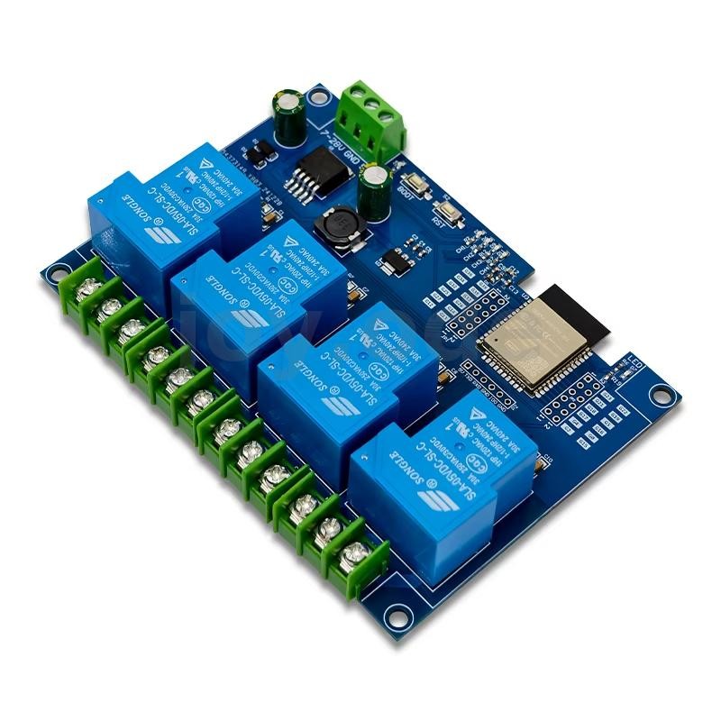 LC DC7-28/5V แหล่งจ่ายไฟ ESP32 WIFI บลูทูธสี่ทาง 30A โมดูลรีเลย์ ESP32 ...