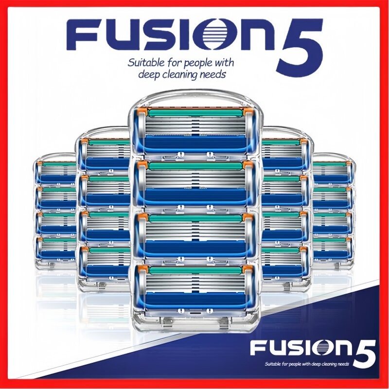 Gillette Fusion Razor 5 Layer Sharp for Safely Shaving Replacement ...