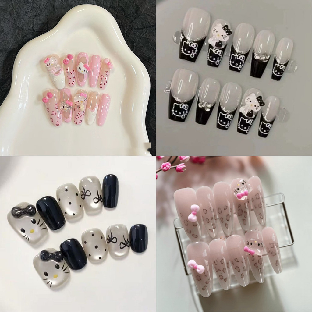 10 ชิ้น 3D เล็บปลอมเล็บยาวเล็บสีทึบ Rhinestone Frosted ปลอม,ถอดที่ถอดออกได้