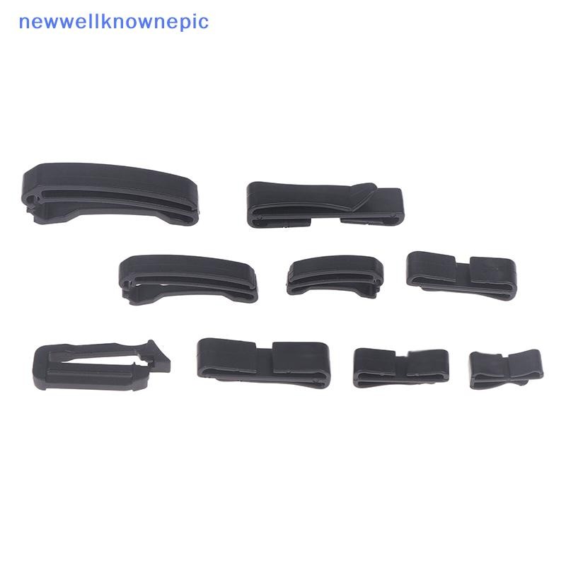 Quick Slip Keeper Buckle End Clips 10 ชิ้น/แพ็ค สีดำสำหรับ MOLLE ใช้กับ ...