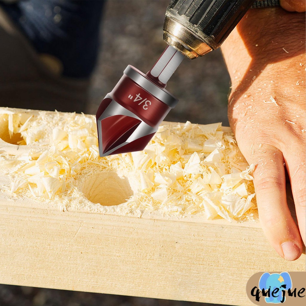 10 ชิ้น Countersink เจาะบิตชุด 5 ขนาด Counter Sinker เจาะบิต 82 องศา 5 ...