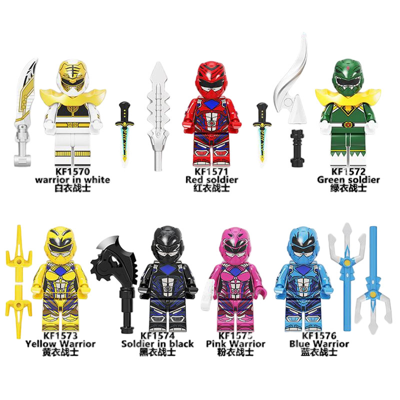 Power Rangers White Ranger Red Ranger Blue Ranger Yellow Ranger ...