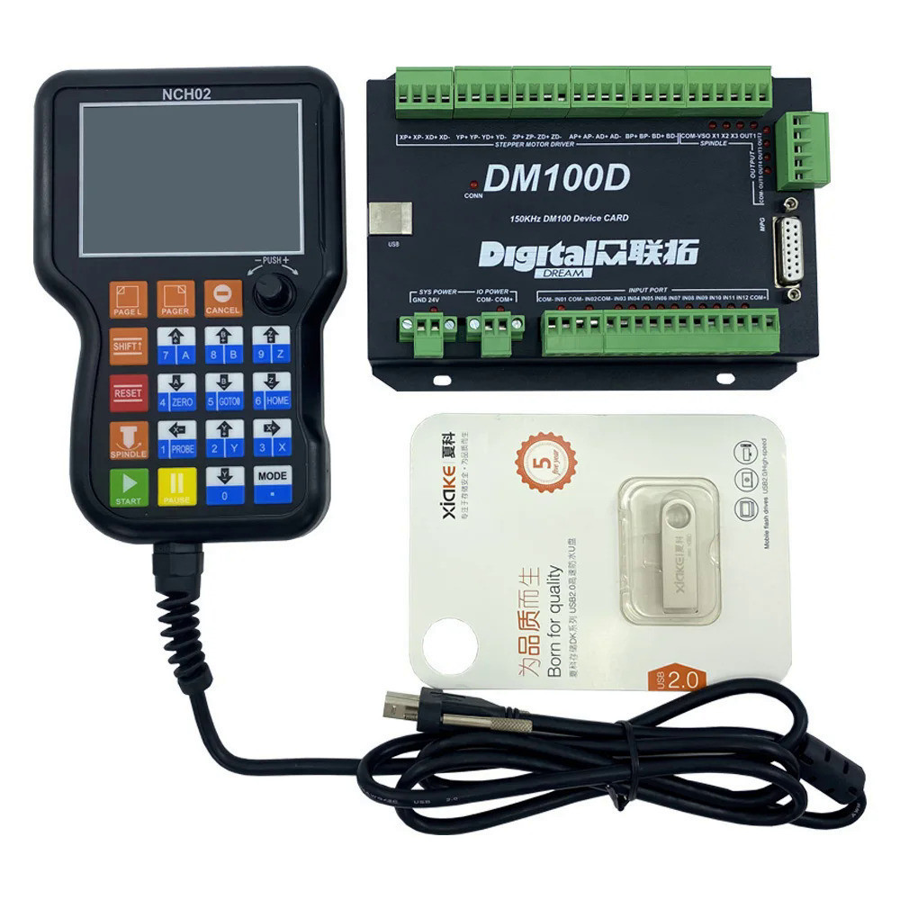 NCH02，CNC Motion Controller NCH02 3/4/5Axis Handle Controller CNC ...