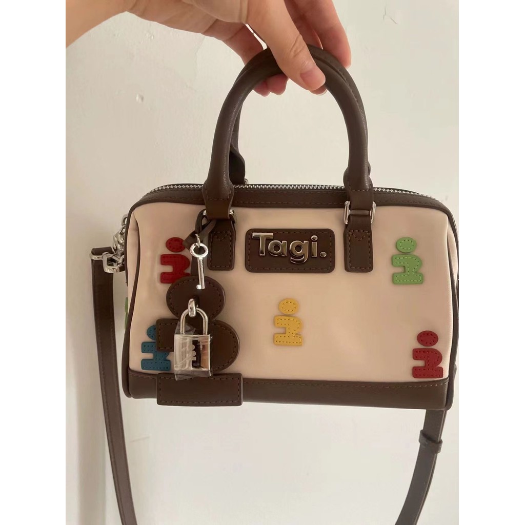 Tagi.mini กระเป๋าบอสตันไนลอนแบบพกพากระเป๋าสะพายข้างสำหรับเดินทาง ...