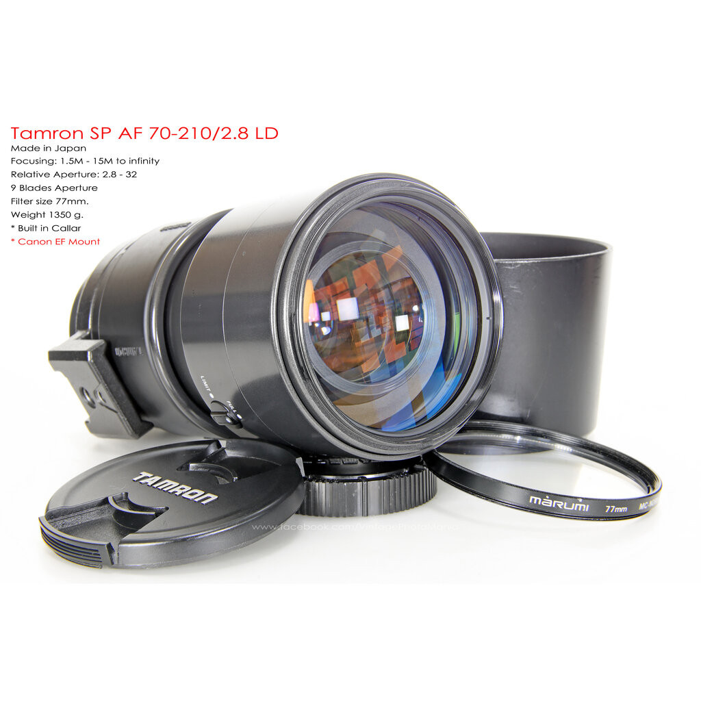 Tamron SP AF 70-210/2.8 LD *Canon EF Mount เลนสเทเลไวแสงสำหรับ