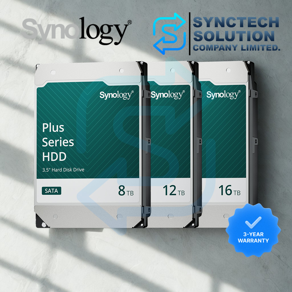 Synology HAT3310 8TB/12TB/16TB 3.5” Plus Series Harddrive SATA HDD ...