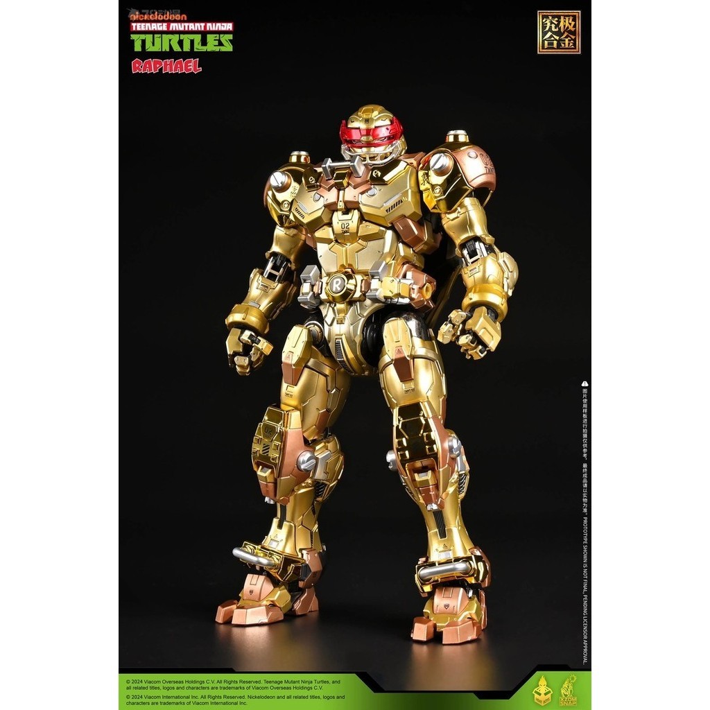 Heatboys TMNT-02 Alloy Mecha Ninja Turtles series Raphael gold shine ...