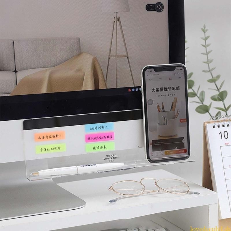 Love Clear Notes Display Board Acylic Memo Board Super กาว Office Desk ...
