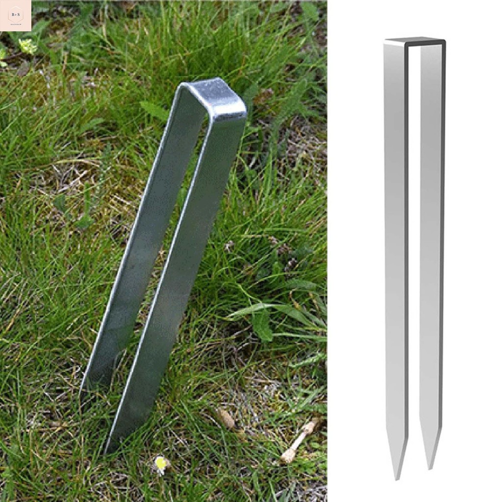 สแตนเลส U-shaped Garden Stake ติดตั้งง่าย Rust Proof Garden Stake ...