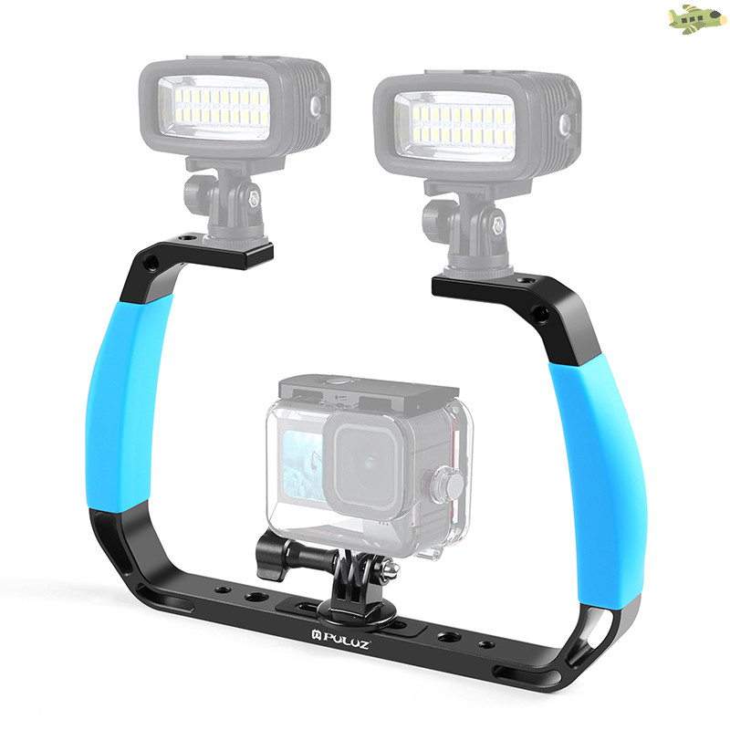 [UN] กล้องแอคชั่นใต้น้ํา Diving Rig Dual ซิลิโคนจับอลูมิเนียมอัลลอยด์ ...
