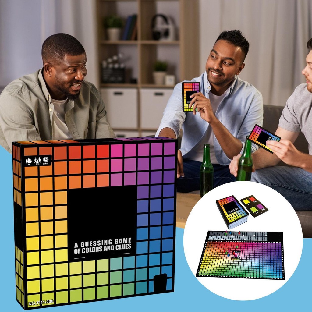 เกมกระดาน Hues and Cues Guessing Game of Color Replacement Piece การ์ด ...