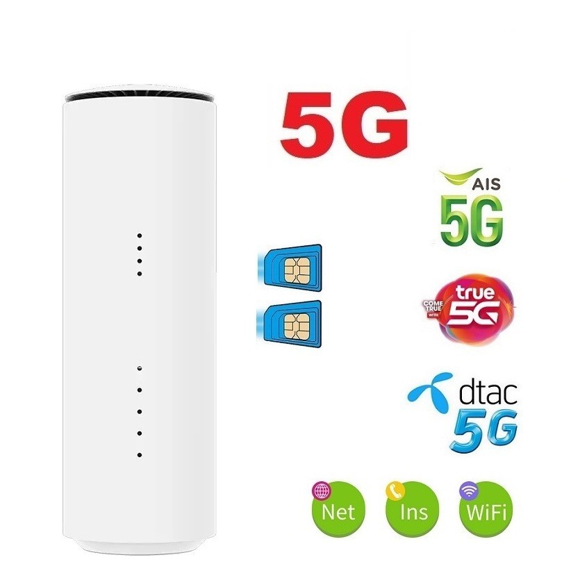 5G Router Sim 2 SIM WiFi 6 Port TS9 ต่อเสาอากาศ ภายนอกได้ No.050724 ...