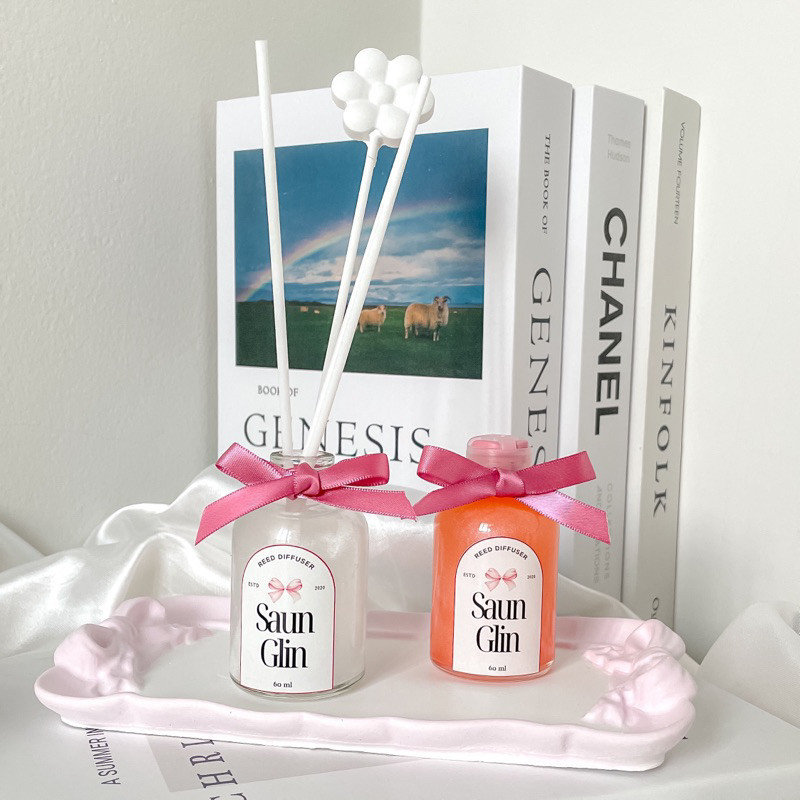 ดับกลิ่น Reed diffuser aroma glitter : ก้านไม้หอม น้ำหอม ปรับอากาศ 60ml ...