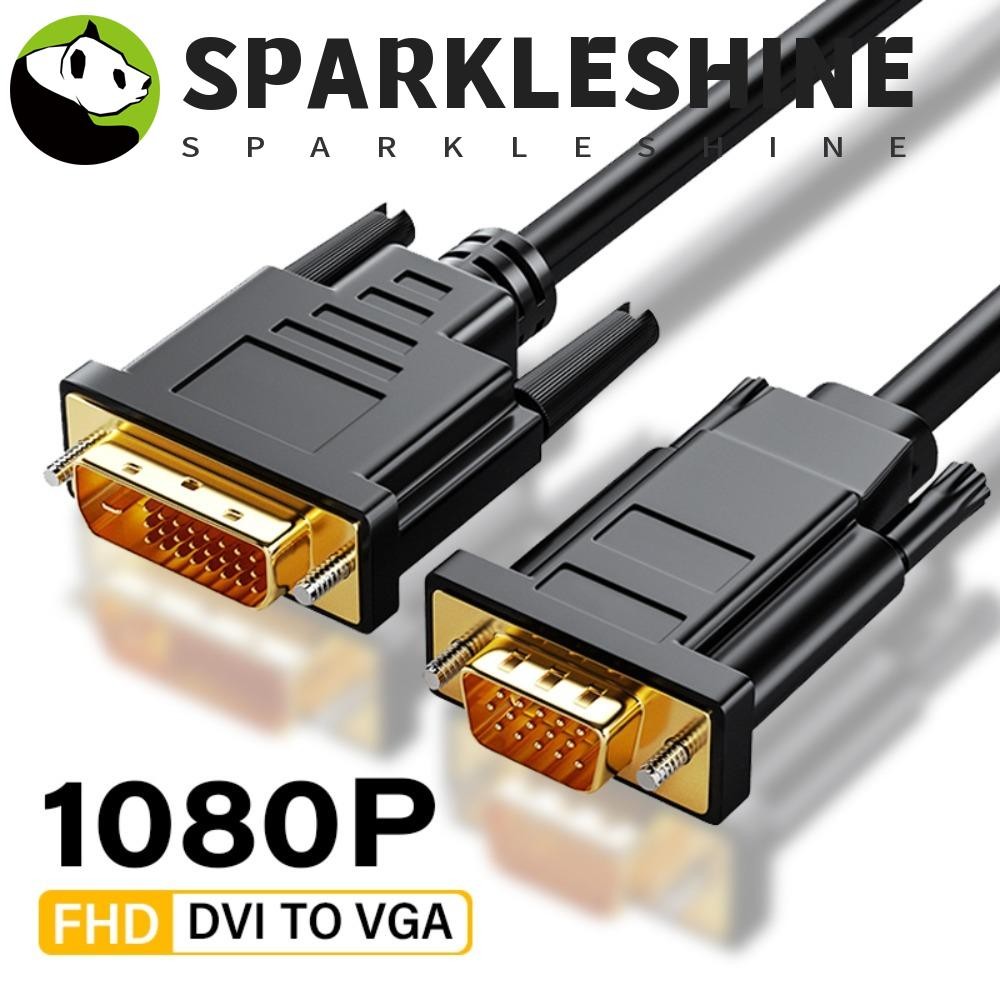 SPARKLESHINE Dvi 24+1 ถึง Vga Cable, 15-pin VGA Video Converter Dvi ...