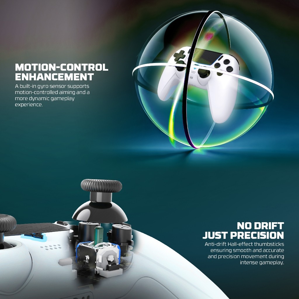 FANTECH รุ่น WGP16 จอยเกมมิ่งไร้สาย เชื่อมต่อได้ 2 โหมด Wireless gaming controller รองรับ PC/PS