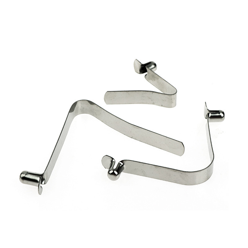 SELL BEST 10 ชิ้น V-Shaped Spring Buckle 6 มม. Spring Buckle แผ่นเหล็ก ...