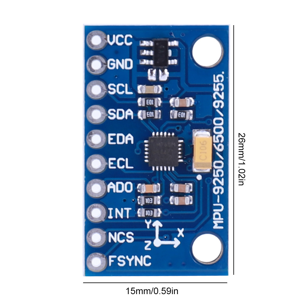 MPU6500 6 แกน Gyroscope Accelerometer Sensor โมดูล 6DOF GY-6500 6 แกน ...
