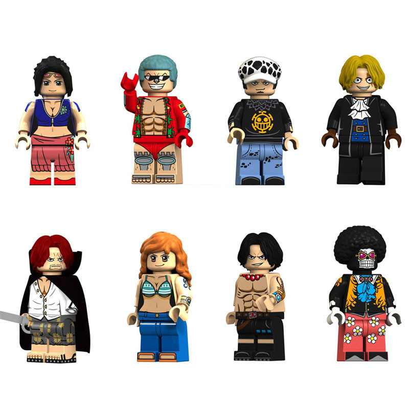 การ์ตูน One Piece Anime Building Blocks Luffy Roronoa Zoro ตัวการ์ตูน ...