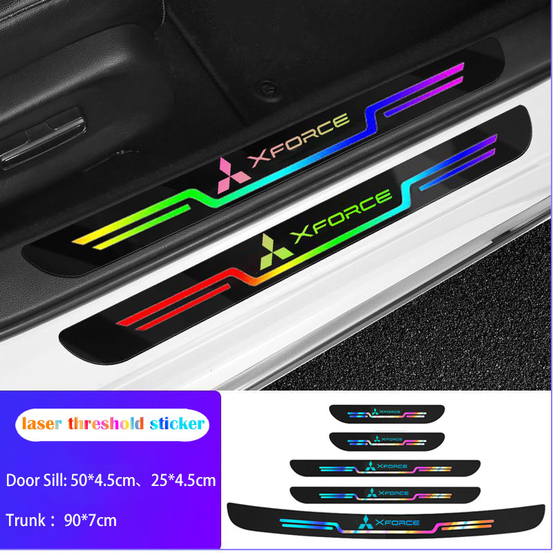 ใหม่ Mitsubishi Xforce X Force Laser รถเกณฑ์สติกเกอร์ป้องกันที่มีสีสัน ...