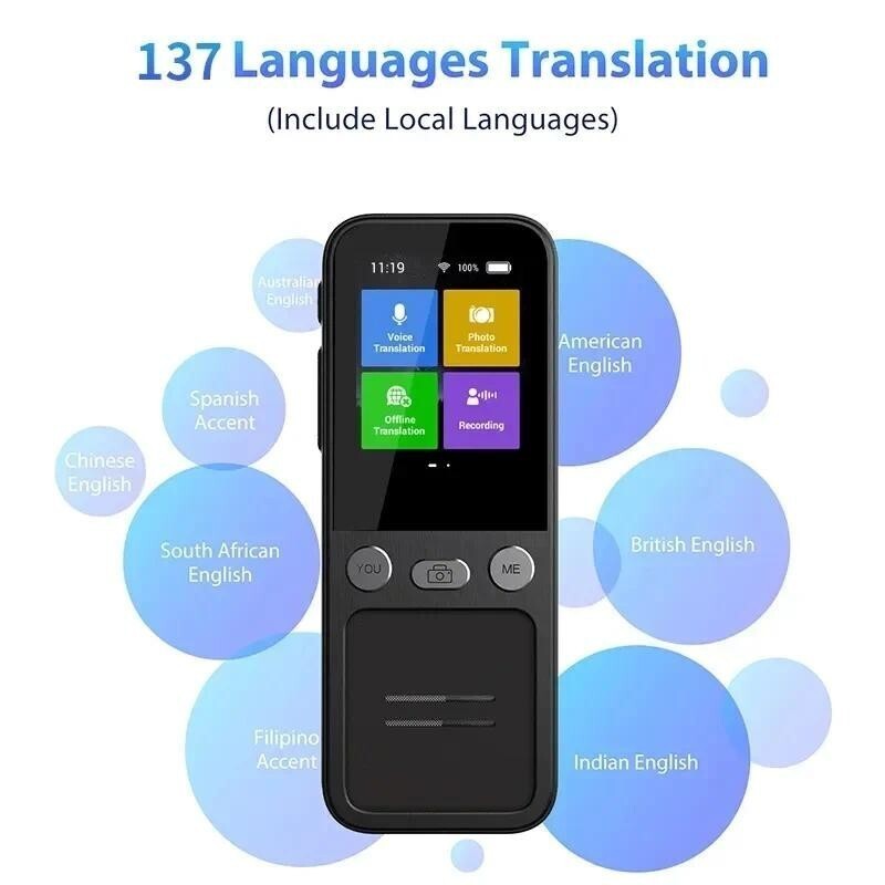 T16 AI Voice Real Time Translator Machine 138 หลายภาษาออนไลน์ ...