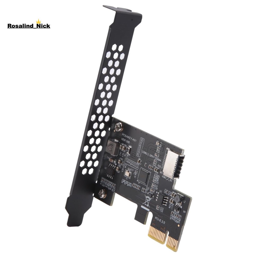 [Rosalind_Nick]PCI-E 1X ถึง USB 3.2 GEN1 5Gbps Type-E A-Key การ์ดขยาย ...