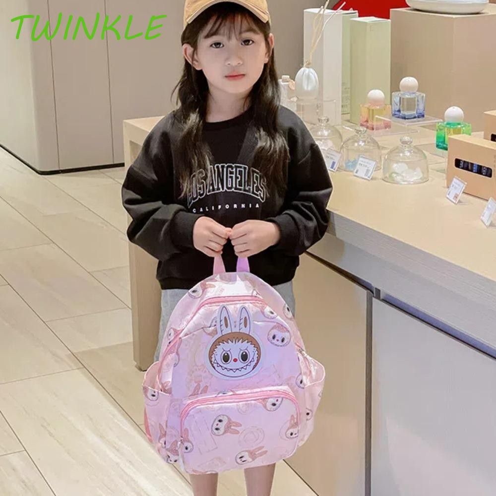 Twinkle1 Labubu Backpack, Nylon Full Color Labubu Daypack, Patterned ...