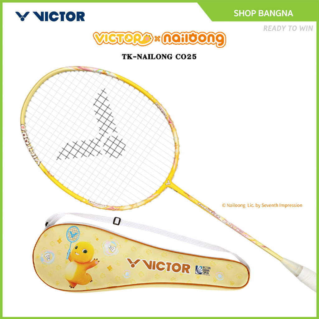 VICTOR COLLECTION NAILONG ไม้แบดมินตัน รุ่น TK-NAILONG แถม เอ็น VS-100 + ซองหนัง (โปรดอ่านรายละเอียดก่อนสั่ง)