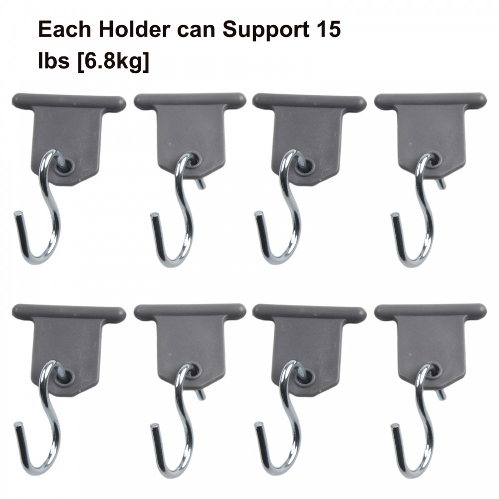 Hook Rack Hook พลาสติก RV เต็นท์เหล็ก 4 ซม.ความยาว 8 ชิ้น Camper Hanger ...