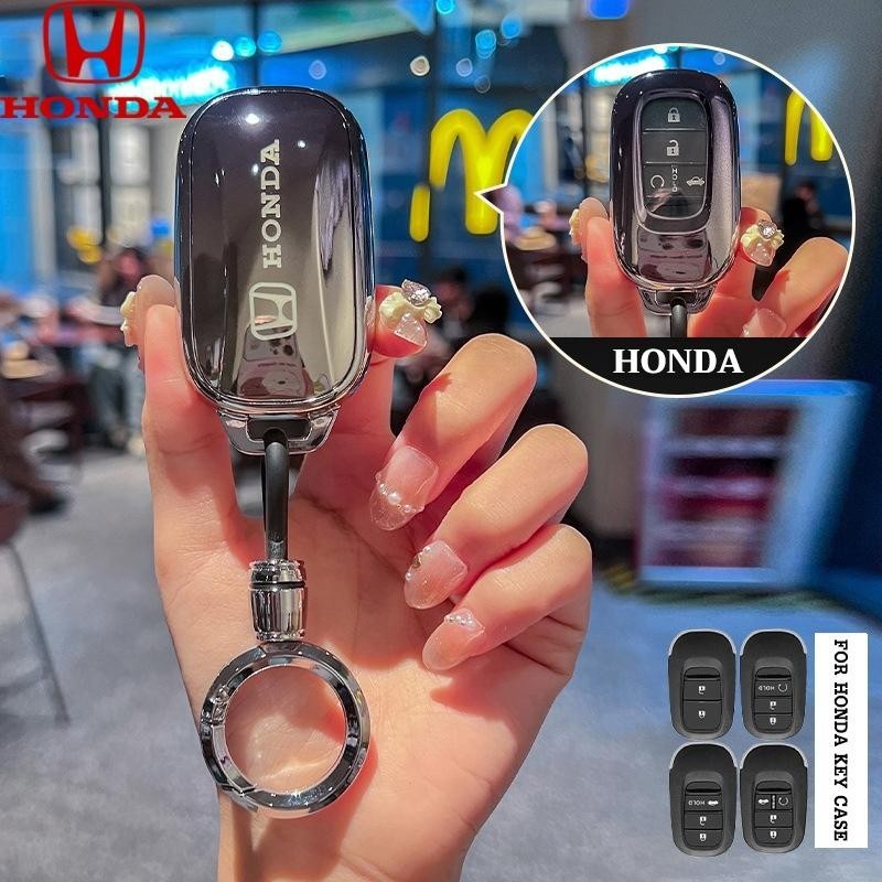 สําหรับ Honda Remote สมาร์ทรถ Key Chain แหวนสําหรับ Honda CRV HRV Civic ...
