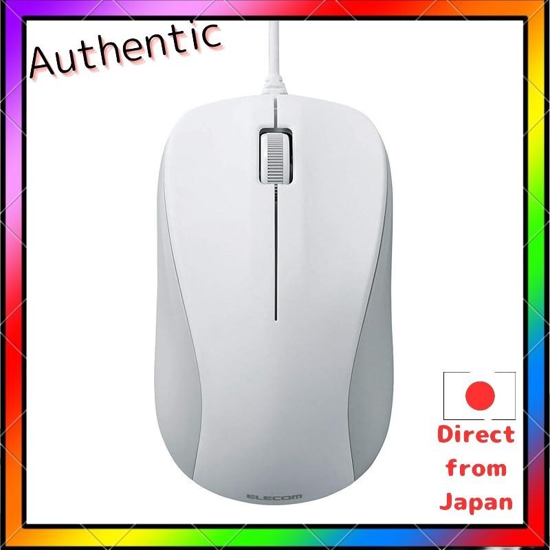 ELECOM Wired Mouse M Size 3 Button USB Optical White ROHS Compliant ...